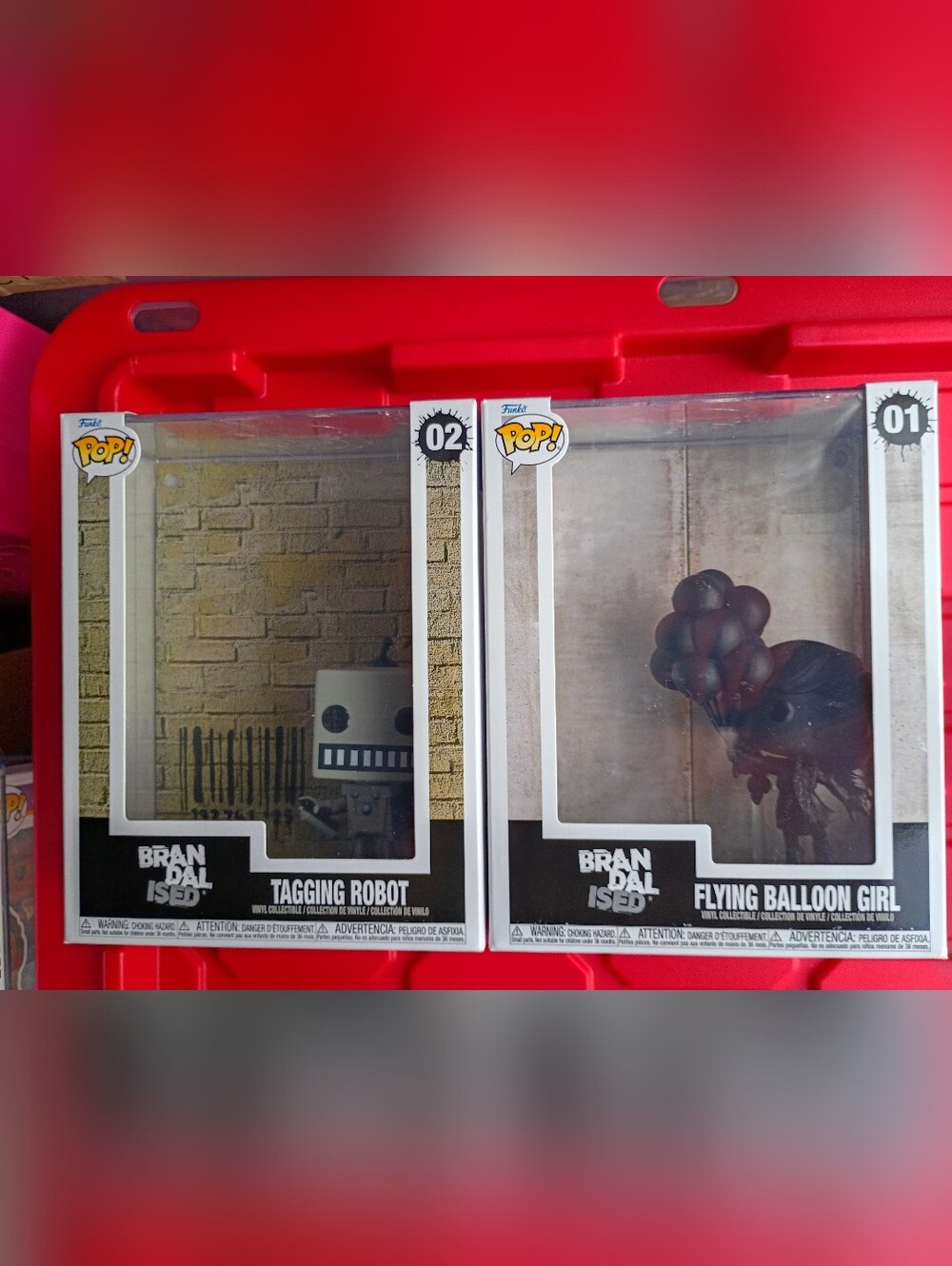 F1 Funko Brandalised Flying Balloon Girl 02 &Tagging Robot 02